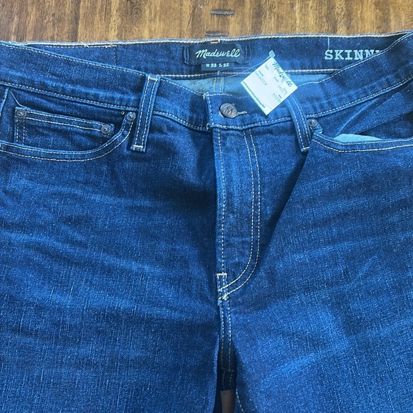 Madewell Skinny Jeans in Heney Wash J9503 Size 33 x 32 - Picture 5 of 7